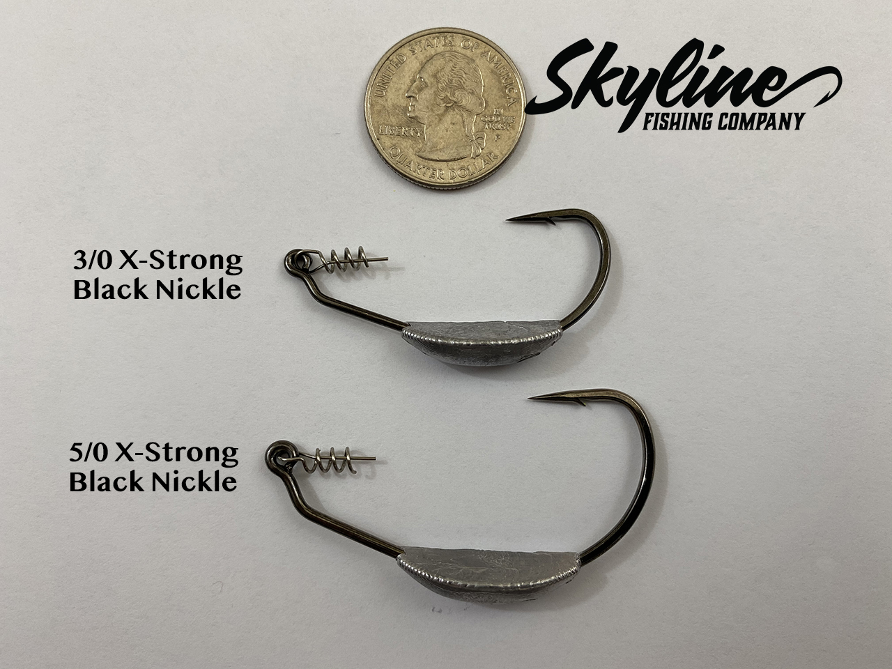 Skyline Weedless Weighted Hooks - Skyline Jigs