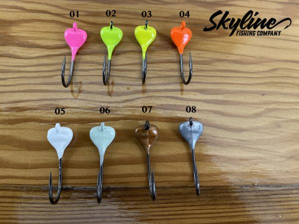 Skyline Sparkie Snapper Jig Heads Color Chart