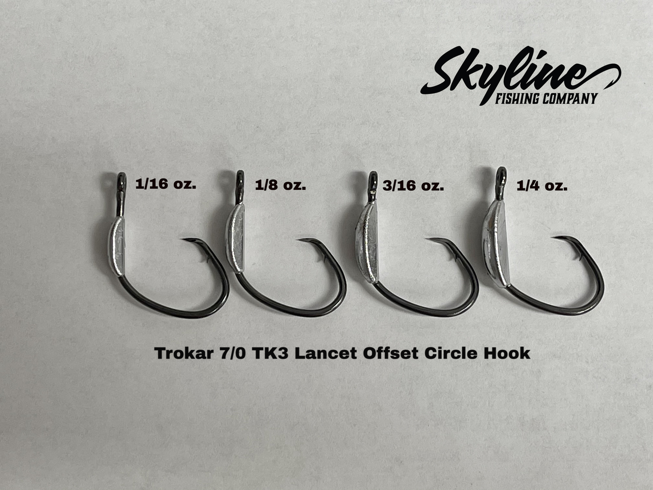 Skyline Weighted Trokar Circle Hook - Skyline Fishing Company