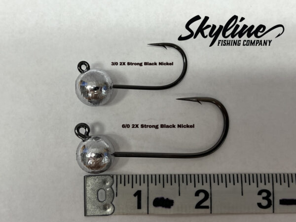 Skyline No Collar Round Head Jig Heads