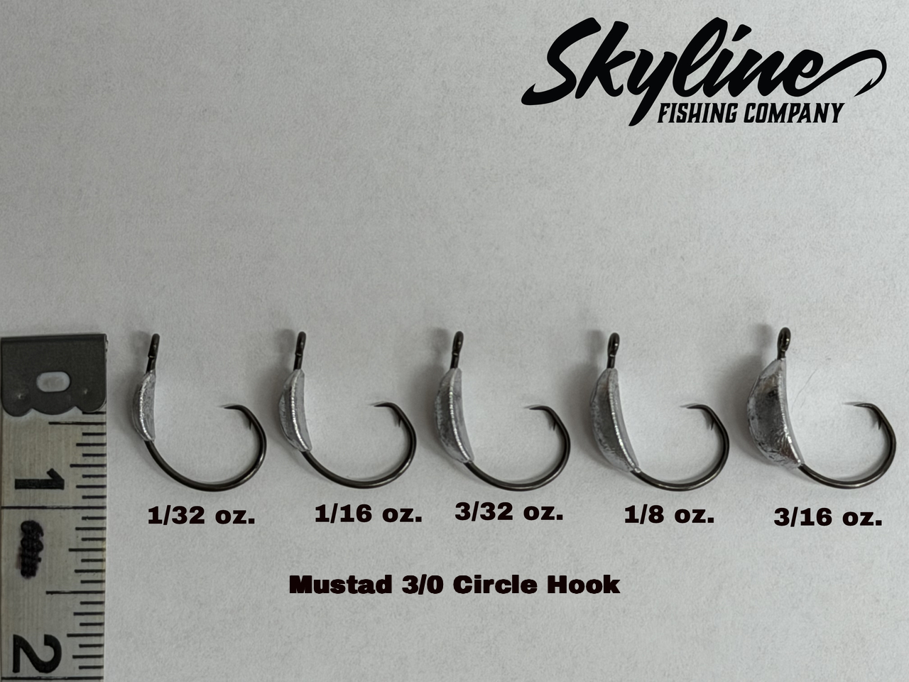 Skyline Weighted Mustad Circle Hook weights